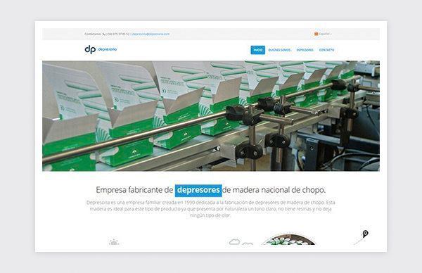Página web responsive de Depresoria.
