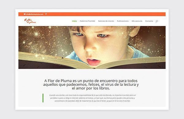 Blog-Web responsive de A Flor de Pluma.