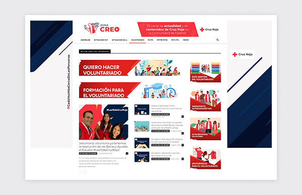 Portail web de communication  Zone CREO