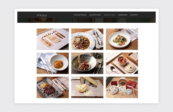 Sección nuestra carta web Taberna Artesana Verdejo